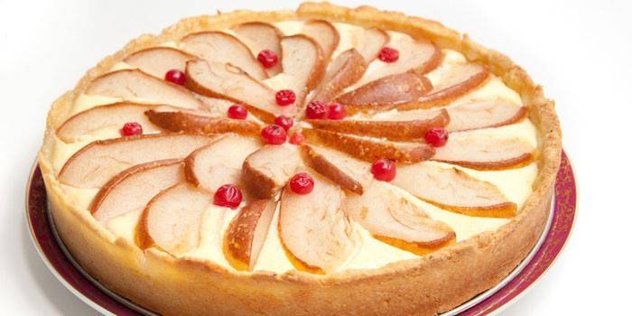 Ricotta Birnenkäsekuchen
