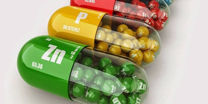 Vitamine e minerali in capsule