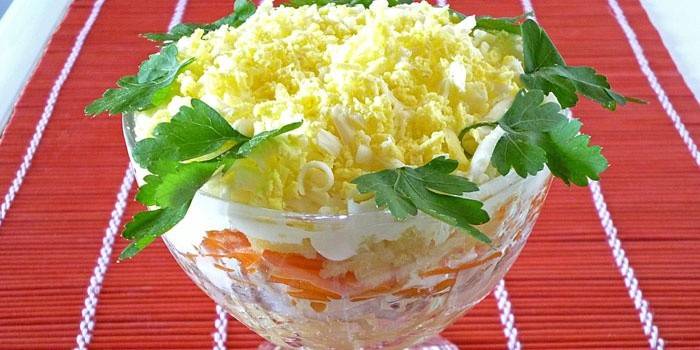 Kremantka con ensalada preparada