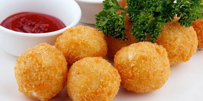 Deep Fried Bread Cheese Balls