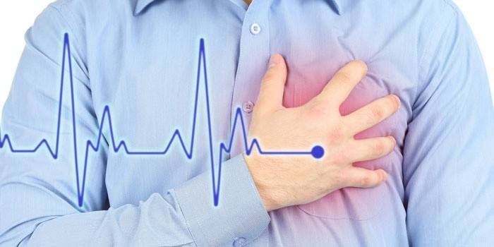 Douleur dans le coeur d'un homme