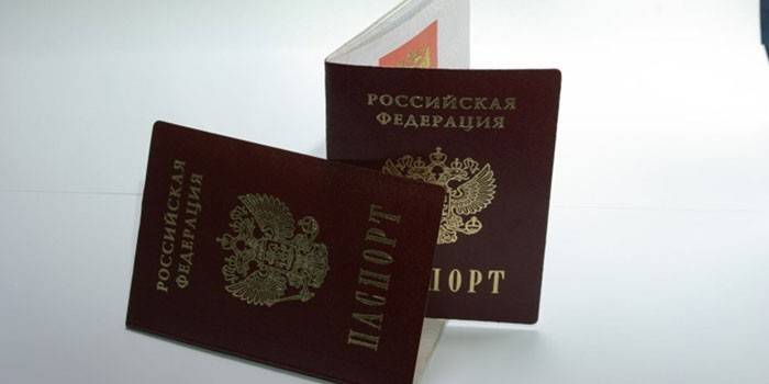 Passaporte de um cidadão da Rússia
