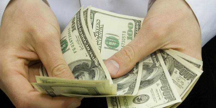 Dinero en mano