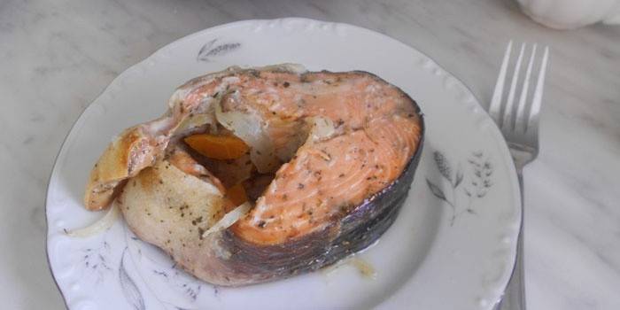 Pečený losos sockeye