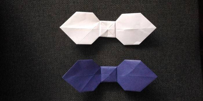 Origami popierinis kaklaraištis