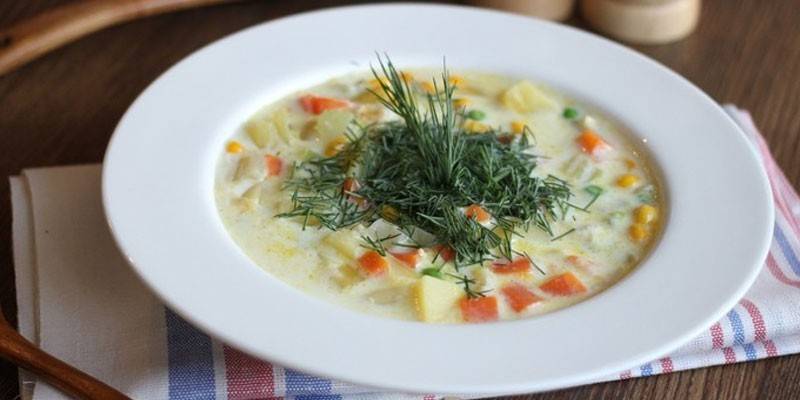 Sopa de llet amb blat de moro
