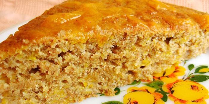 Rebanada de pastel de calabaza