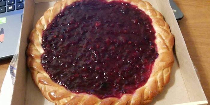 Lingonberry offener Kuchen