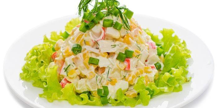 Mısırlı Yengeç Salatası