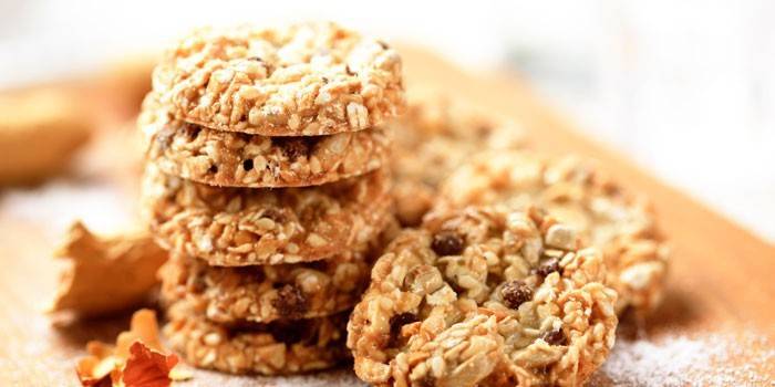 Galletas de avena y pasas