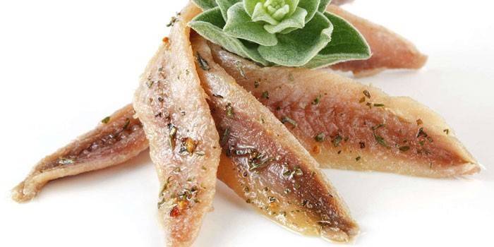 Filete de anchoa sazonado