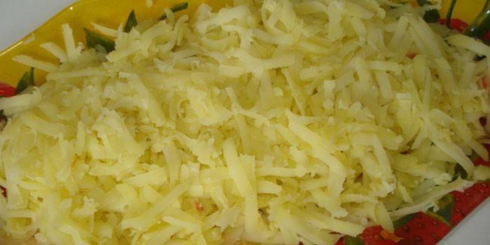 Hering unter einem Pelzmantel ohne rote Rüben