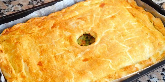Frische Kohlpastete