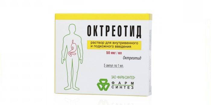 Octreotide no pacote