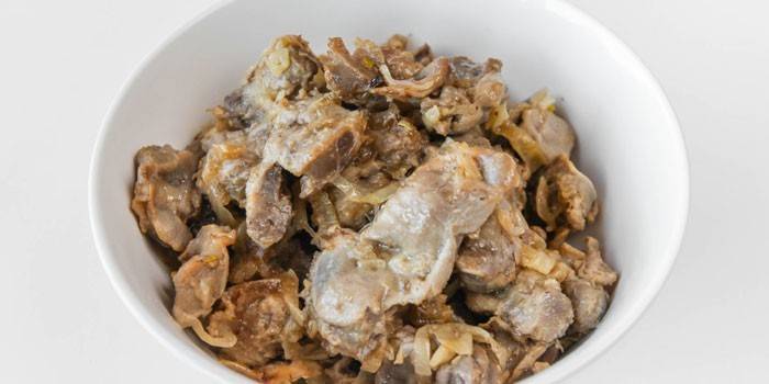 Zwiebeln mit Zwiebeln gebraten