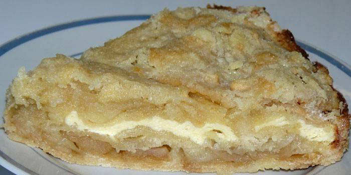 Szelet ömlesztett torta