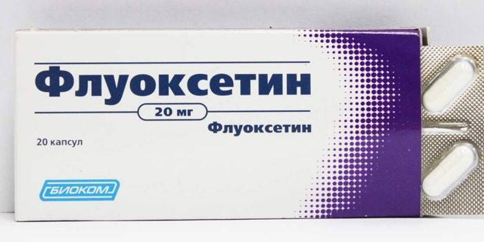 Capsule fluoxetină