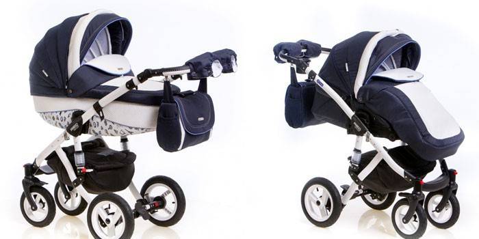 Dvi vežimėliai viename „BeBe-Mobile Mario Paris London“