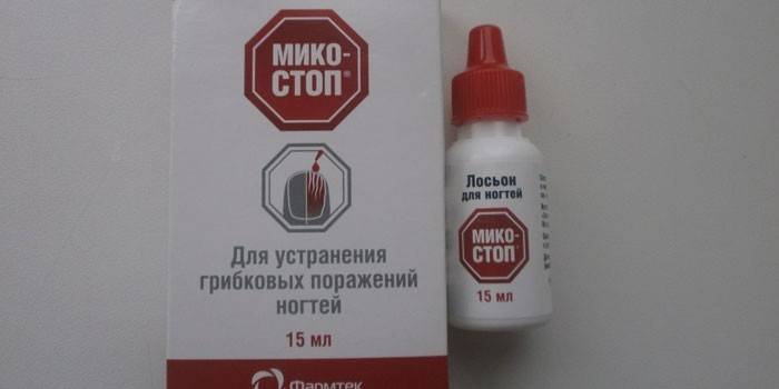 Mycostop Lotion in der Verpackung