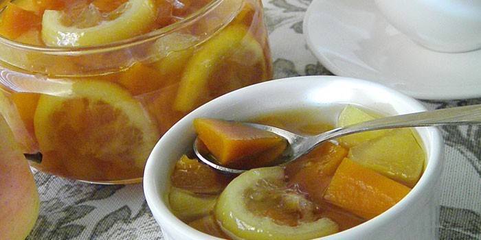Kürbismarmelade mit Zitrone