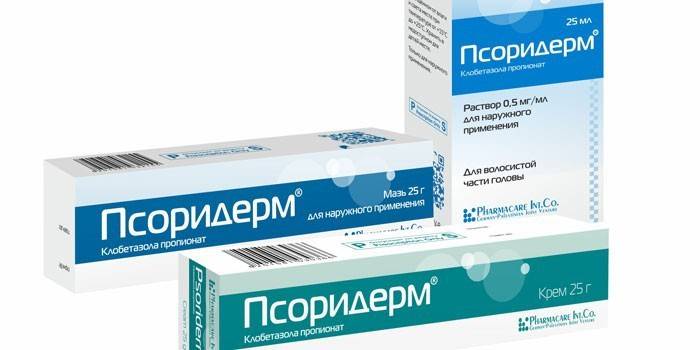 Psoriderma preparāti