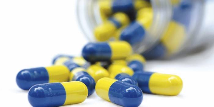 Capsule galbene albastre