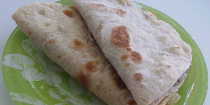 Lavash con ripieno di patate