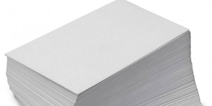 Folhas de papel revestidas A4