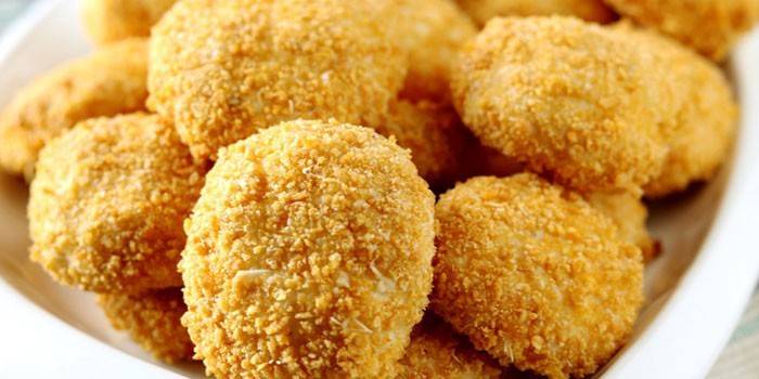 Gegrillte Hühnernuggets