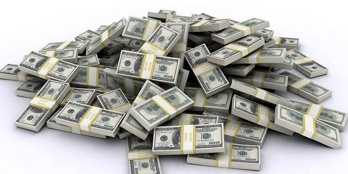 Nippu dollarin seteleitä