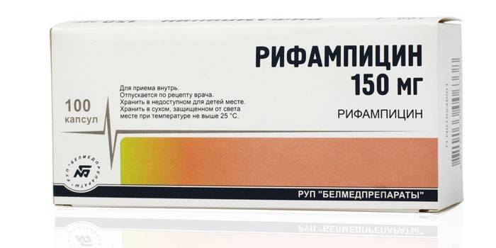 Rifampisin tabletleri