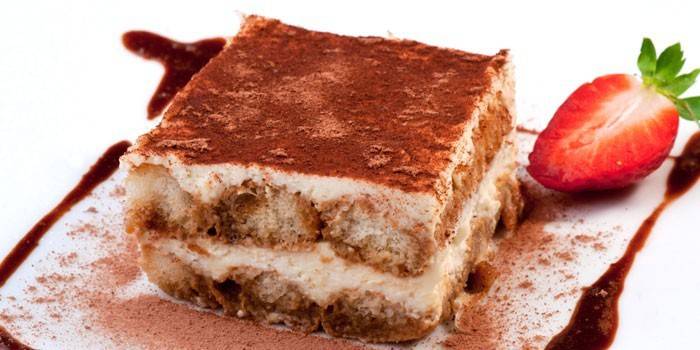 Tiramisu-Kuchen-Veränderung