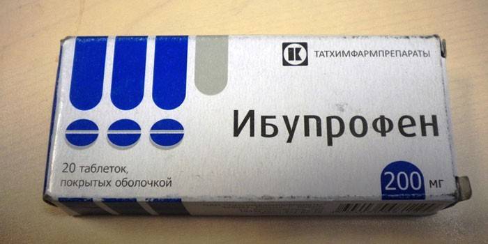 Ibuprofen-Tabletten in der Packung