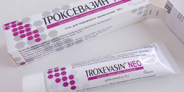 Ungüent de troxevasina al paquet