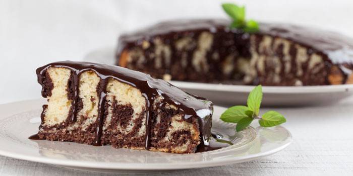 Chocolate glazed zebra