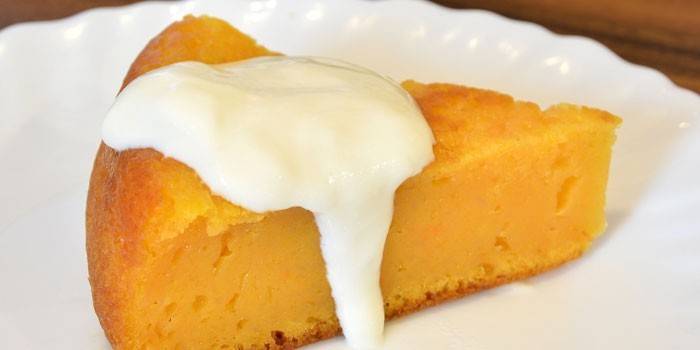 mousse all'arancia con panna acida