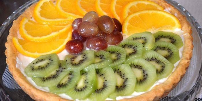 Frukt sand terte