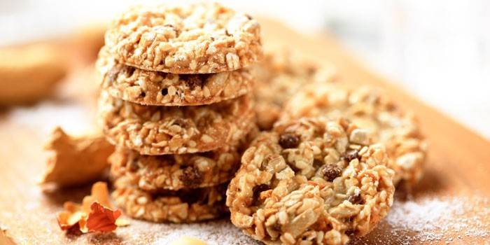 Biscuits à l'avoine et aux raisins