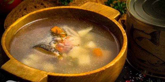 Sopa de trucha