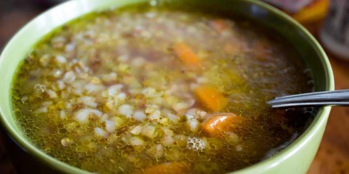 Sopa de trigo sarraceno