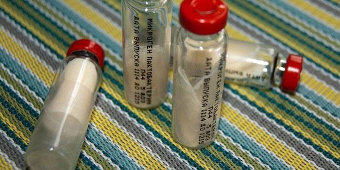 Lactobacterina en viales