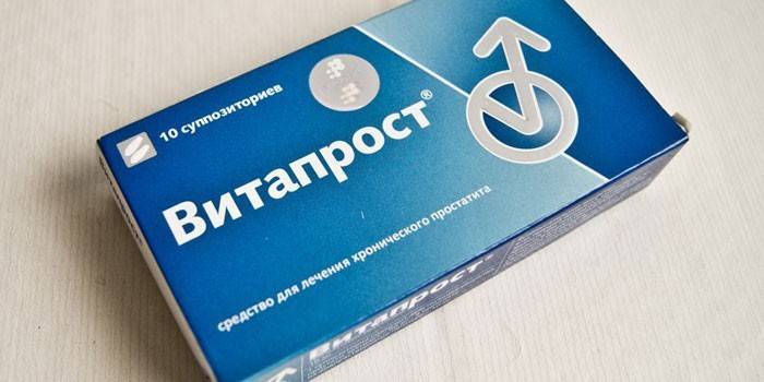 Supozitoare Vitaprost în ambalaje