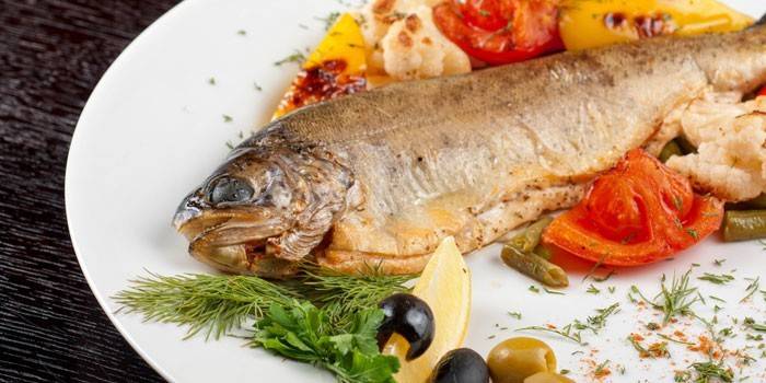 Pescado relleno de queso