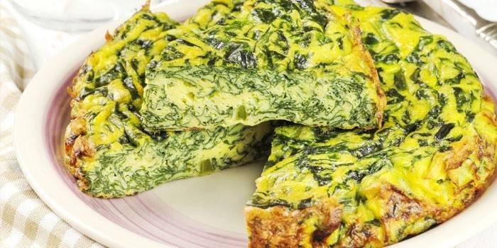 Rau bina omelet