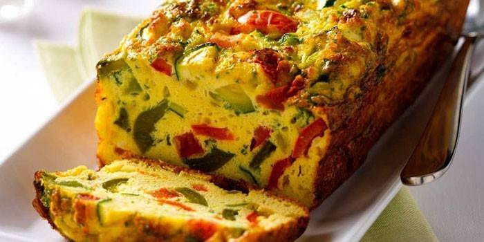 Truita al forn amb verdures