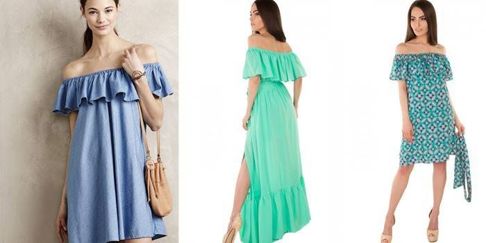 Tytöt kesällä sundresses kanssa sukkulakana olkapäällään