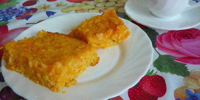 Budino di riso alla zucca