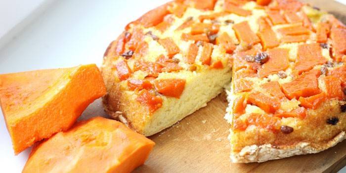 Hüttenkäse-Auflauf mit Kürbis