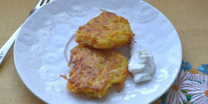 Gebackene Kürbispfannkuchen