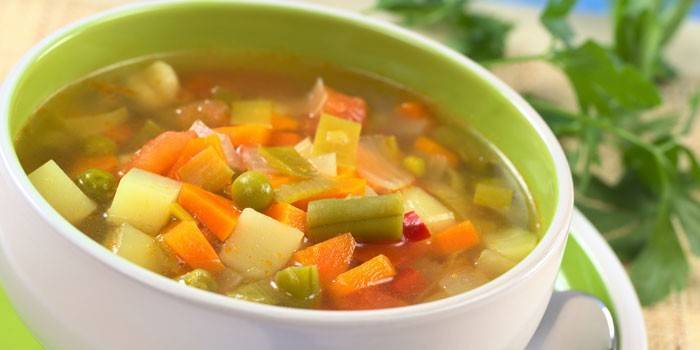 Sopa de vegetais magra